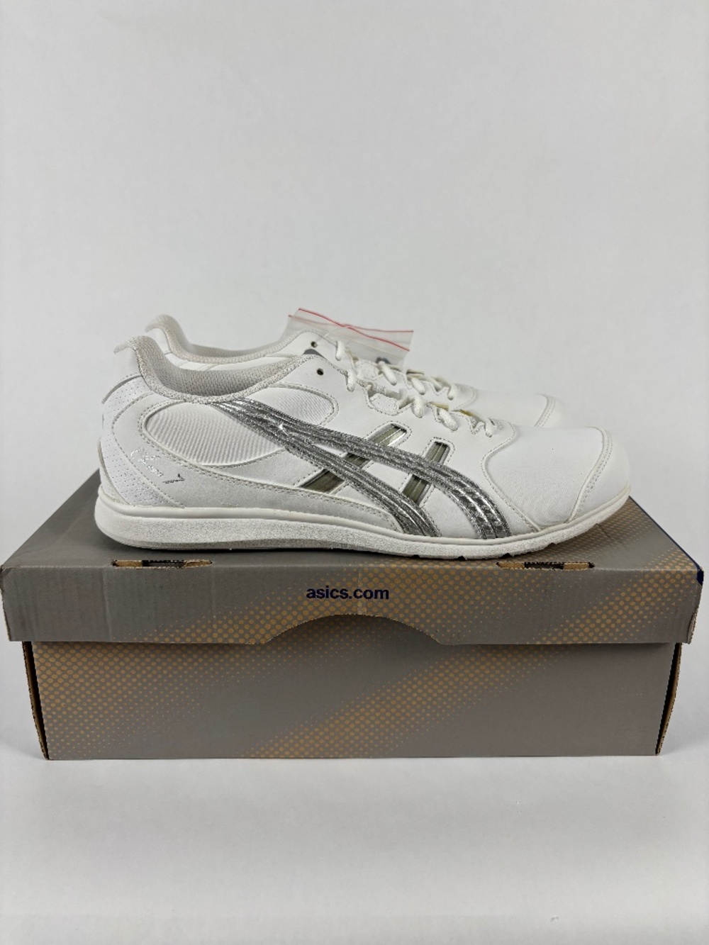 Asics, Cheer 7, Sport, Lace Up, Tennis Shoes, White/Silver NWT Size 9.5